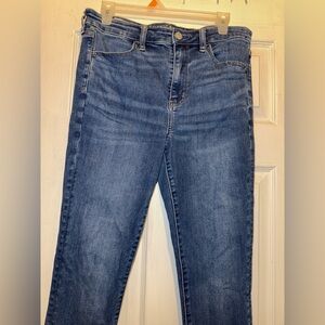 American Eagle high rise skinny jeans/jeggings, size 12R, in excellent condition